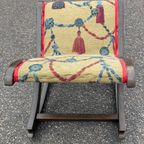 Vintage Footstool Rocking Cushioned Padded Foot Stool Rest Footrest Chair Circa 1960'S / Eve thumbnail 8