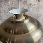 Dijkstra Goudkleurige Hanglamp , Jaren 70 thumbnail 5