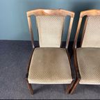 Set Van 4 Vintage Houten Eetkamerstoelen, Jaren 60 thumbnail 10