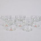 5 Vintage Stolzle Kristal Champagneglazen Kristal Austria 70 thumbnail 2