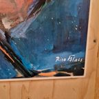 Rico Blass De Haan Kunst Druk Repro Jaren 70 Papier Druk thumbnail 5