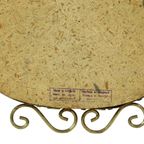 Hollywood Regency Deknudt Spiegel Met Kroon Jaren 60 thumbnail 16