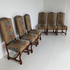 Beech Os De Mouton Tapestry Chairs (Set Of 6) thumbnail 4