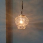 Mooie Franse Hanglamp In Een Prachtige 'Bubble Design' En Met Ketting Met Messing Delen. thumbnail 2