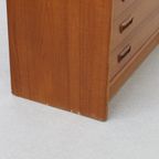 Vintage Deense Secretaire Ladekast Teak 1960 thumbnail 8