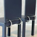Arcalla Eetkamerstoelen Set 4x B&b Italia Paolo Piva Vintage thumbnail 7