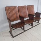 Jaren 30 Art Deco Cinema Bioscoop Stoelen Bankje thumbnail 10