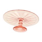 Art Deco Roze Taartschotel Rosaline Depression Glass Verrerie Scailmont thumbnail 7