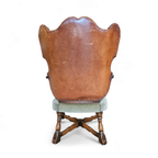 Rare Leather And Oak Wing Chair Designed By Theo Ruth For Artifort / F 297 From 1949 thumbnail 2