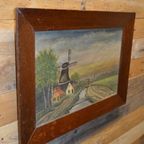 Molen Landschap Schilderij thumbnail 7