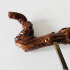 Vintage Franse Laurent Siret Kurkentrekker 1 Wortelhout Wijnrank 1930’s thumbnail 5