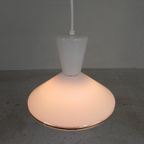Hanglamp, Met Glazen Kap In Ufo Model, Jaren 50 thumbnail 16