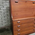 Secretaire / Bureau. Børge Mogensen Voor Søborg Møbler, Denemarken 1960'S thumbnail 9