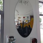 Large Rimadesio Mirror By Emilio Tadini La Città -- 1983 thumbnail 4