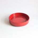 Red Centrepiece Bowl Or Fruit Bowl By Aldo Londi For Bitossi thumbnail 2