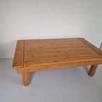 Japandi Stijl Vintage Zweedse Grenen Salon Tafel. thumbnail 11