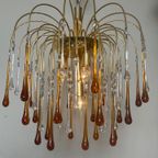 2 Beschikbaar Vintage Xl Formaat Teardrop Murano Kroonluchters thumbnail 7