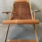 Vintage ‘Chaise Longue’ Bamboe – Japandi thumbnail 9