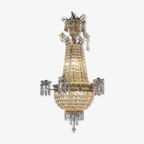 Beautiful Antique French "Sac A Perle" Chandelier thumbnail 2