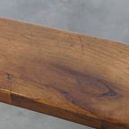 Stijlvolle En Tijdloze Antieke Halbank/ Bank Voor Aan De Eettafel Met Een Mooi Patina thumbnail 9
