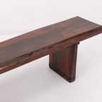 Varnished Solid Wood Bench, Mid-20Th Century thumbnail 6