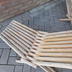 Set 2 Lounge Fauteuils Lattenbank Ligstoelen Tuinstoelen thumbnail 12