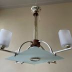 Bijzondere Art Deco 1930 Hanglamp Plafondlamp Lamp Frans thumbnail 2