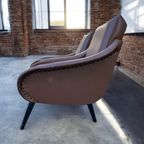 2x Vintage Lounge Fauteuils - Mid Century Modern Stijl thumbnail 14