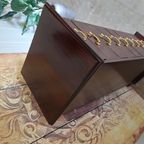 Klassieke Engelse Ladekast, Apothekerskast, Archiefkast, Afm, 41x47cm En 137cm Hoog. thumbnail 5