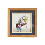 Vintage 3D  Papier Kunst Van Boy Sylvester En Tweety Ingelijst thumbnail 2