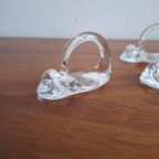 Vintage Set Van 6 Handgemaakte Glazen Servetringen thumbnail 7