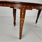 20e-eeuwse Anglo-indiase Ingelegde Botten Salontafel thumbnail 4