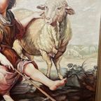 Schilderij "De Goede Herder". Olieverf Op Doek. thumbnail 3