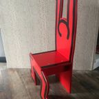 Keith Haring Kinderstoel / Decoratief Object Rood (nieuw!) thumbnail 11