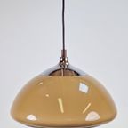 Vintage Dijkstra Dome Hanglamp Space Age Lamp Kunststof '70 thumbnail 2