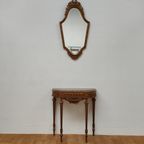 Barok Rococo Wandconsole Sidetable Met Marmer Blad En Spiegel 05 thumbnail 3