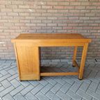 Antiek Artdeco Bureau Beuken Bureau Vintage thumbnail 6