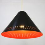 Leuke Zwart En Oranje Lyfa Hanglamp / Mid Century Modern Lamp | Jaren 60 Lamp *** Denemarken Jare thumbnail 7