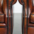 Set Van 2 Zeer Mooie Sierlijke Schapenleren Armchairs Met Een Luxe Afwerking thumbnail 10