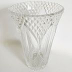 Vintage Kristallen Vaas Art Deco Motieven 1950’s thumbnail 5