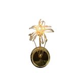 Hollywood Regency Stijl - Messing - Verguld - Kristal - Wandlamp - 80S thumbnail 5