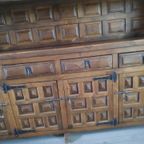 Spanish Baroque Carved Tuscan Credenza thumbnail 5