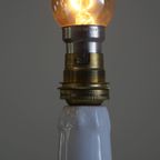 Leuk Vintage Groen Keramieken Frans Lampje Met Gouden Accenten thumbnail 10