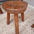 Vintage Brutalist Set Tafel En 2 Krukjes 60S thumbnail 13