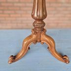 Antieke Wijntafel Plantentafel Ronde Bijzettafel thumbnail 12
