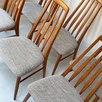 Zes Deens Vintage Houten Eetkamerstoelen Koefoed Hornslet thumbnail 13