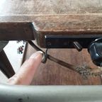 Antieke Warmhoud Tafel (werkend) Warmhoud Plaat Serveerwagen / Antieke Trolley Met Warmhoudplaat thumbnail 10