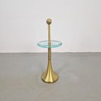 Vintage Fontana Arte Side Table Messing Glas 1960 Italy thumbnail 3