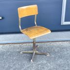 Industriele Schoolstoel Vintage Hoog Model thumbnail 2