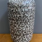 Large Ceramic Black And White Vase By Scheurich Germany Model 546-40 thumbnail 4